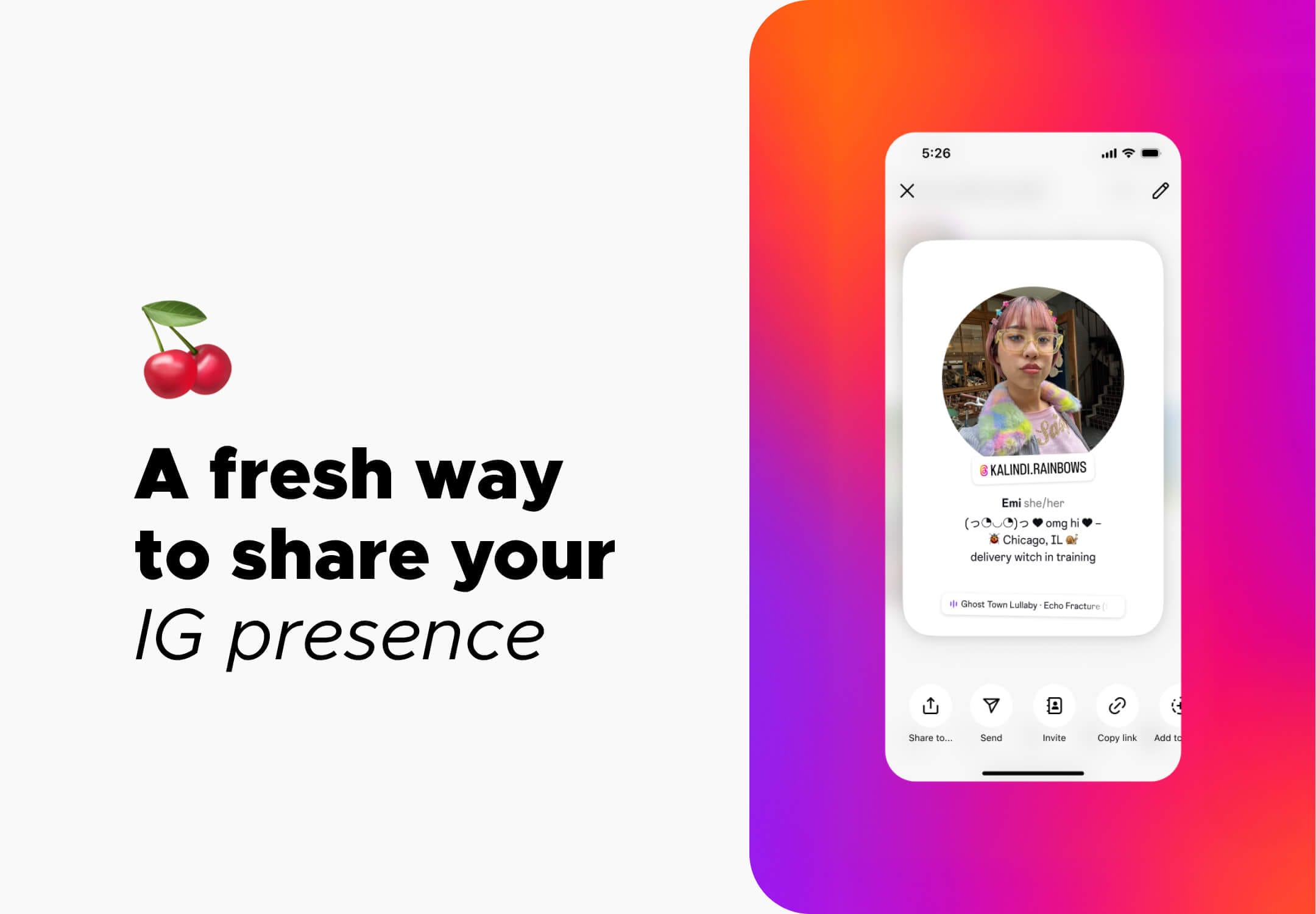 A fresh way to share your IG presence